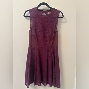 Purple lace dress